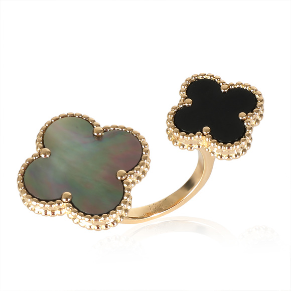 Van Cleef & Arpels Magic Alhambra Between The Finger Ring in Yellow Gold - Picture 3 of 5